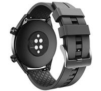 ANBEST Bracelet pour Huawei Watch GT 4/GT 3/GT 2/GT 46mm Bracelet, Silicone Bracelet de Remplacement pour Huawei Watch 3/3 Pro/GT Active/Sport/Classic, Blanc, Noir