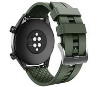 ANBEST Bracelet pour Huawei Watch GT 4/GT 3/GT 2/GT 46mm Bracelet, Silicone Bracelet de Remplacement pour Huawei Watch 3/3 Pro/GT Active/Sport/Classic, Vert Armée