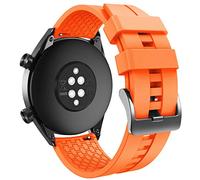 ANBEST Bracelet pour Huawei Watch GT 4/GT 3/GT 2/GT 46mm Bracelet, Silicone Bracelet de Remplacement pour Huawei Watch 3/3 Pro/GT Active/Sport/Classic, Orange