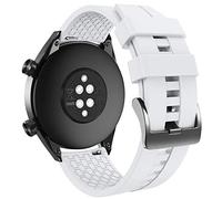 ANBEST Bracelet pour Huawei Watch GT 4/GT 3/GT 2/GT 46mm Bracelet, Silicone Bracelet de Remplacement pour Huawei Watch 3/3 Pro/GT Active/Sport/Classic, Blanc