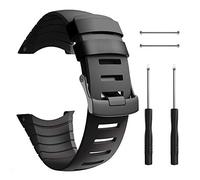 ANBEST Bracelets en TPU Compatibles avec Suunto Core Bracelet, Bande de Boucle à vis pour Sangle de Remplacement en TPU pour Hommes et Femmes,