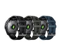 ANBEST Compatible avec Fenix 6X Pro/Fenix 5X/Fenix 7X Bracelet, Quickfit 26mm Sport Bracelet en Silicone de Remplacement pour Fenix 6X/Enduro 2/Fenix 5X Plus/Fenix 3HR/Descent MK2/Descent MK1 Banda