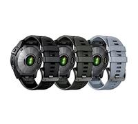 ANBEST Compatible avec Fenix 6X Pro/Fenix 5X/Fenix 7X Bracelet, Quickfit 26mm Sport Bracelet en Silicone de Remplacement pour Fenix 6X/Enduro 2/Fenix 5X Plus/Fenix 3HR/Descent MK2/Descent MK1 Banda
