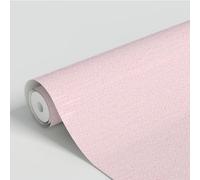 ANBILILA Papier Peint Adhésif Rose Effet Paille Tissée Texture Chevrons 40x500cm,Décoration Murale Salon Chambre Salle de Bain,Rénovation Meuble Cuisine,Vinyle Imperméable,Autocollant Mural