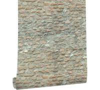 ANBILILA Rocher Auto-adhésif Papier Peint, 44,5x1000CM Pierre de Brique Auto-adhésive Papier Peint en Vinyle étanche décoration Murale pour Murs Décoratifs