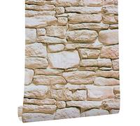 ANBILILA Rocher Auto-adhésif Papier Peint, 44,5x500CM Pierre de Brique Auto-adhésive Papier Peint en Vinyle étanche décoration Murale pour Murs Décoratifs