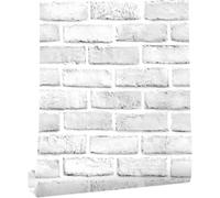 ANBILILA Rocher Auto-adhésif Papier Peint, 44,5x500CM Pierre de Brique Auto-adhésive Papier Peint en Vinyle étanche décoration Murale pour Murs Décoratifs