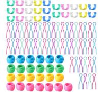 ANBOO 100 PCS Pinces à Canette Porte, Pinces de Canette, Hugger de Bobine de Fil, Accessoires de Couture en Plastique pour Bobine de Fil