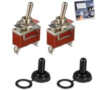 ANBOO 2 PCS Mini Interrupteur À Bascule 2 Positions On/Off 2 Broches 15A/220V1, Onduleur 1021 Interrupteur À Bascule Jaune-Brun, Interrupteur Étanche Pour Voiture, Interrupteur 12v,