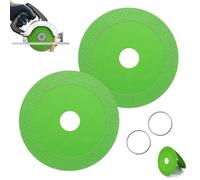ANBOO 2PCS Disque Diamant 125mm Ø22,23mm, Vert pour verre et céramique