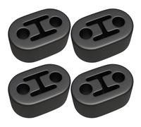 ANBOO 4 PCS Silent Bloc Echappement, Cintre D'échappement Universel à 2 Trous, Diamètre du Trou 12mm, Support de Silencieux D'isolation D'échappement de Voiture pour la Plupart des Voitures