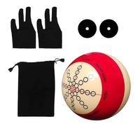 ANBOO Accessoires de Pratique de Billard Entraînement à la Pratique Portable Artefact Utilitaire avec et Un Sac de Balle et Points de Marqueur de Table de Billard pour Billard Américain Huit Boules