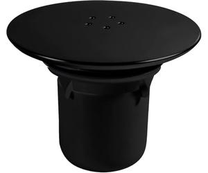 ANBOO Bonde de Douche Noire 90 mm/115 mm Anti-Odeur | Capot de Siphon de Douche en Plastique, Remplacement pour Salle de Bain, Débit Rapide, Facile à Nettoyer