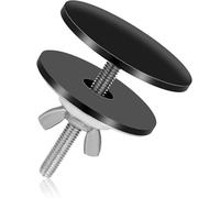 ANBOO Cache Trou d'évier Noir, Bouchon de Trou Robinet Multi-matériaux