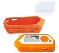ANBOO Coque en silicone et 3 films de protection pour Flipper Zero, Flipper Zero Hacking Tool, Flipper Zero, étui Flipper Zero, Orange