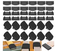 ANBOO Ensemble de Supports de Lattes, 24 Embouts et 12 Supports Centraux, Capuchons de Remplacement en Plastique, 53-55 mm