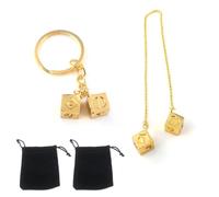 ANBOO Han Solo Lucky Dice Accessoires de rétroviseur Han Solo Dice Porte-clés Star Wars Miroir de voiture Accessoires à suspendre pour homme Porte-clés de voiture cool Cadeau pour homme
