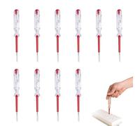 ANBOO Lot de 10 tournevis testeurs de courant (135 mm, 100 V-500 V), testeurs de tension et de phase pour installations électriques, rideaux et montage au plafond, en alliage d'acier de qualité