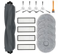 ANBOO Lot de 14 accessoires compatibles avec les robots aspirateurs Dreame L10s / L10 Ultra / L10 Prime avec 1 brosse principale, 4 lingettes, 4 filtres, 4 brosses latérales, 1 brosse de nettoyage