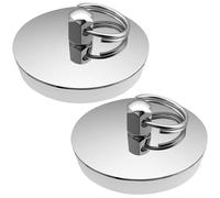 ANBOO Lot de 2 bouchons de baignoire 42-46 mm, bouchon universel pour baignoire, évier de cuisine, lavabo, fontaine, en acier inoxydable