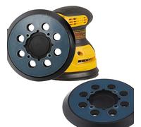 ANBOO Lot de 5 plateau ponceuse 125mm - Disque ponceuse 125mm compatible ponceuse bosch GEX 125-1 AE/PEX 220 A&AE - Crochets haute densité - Installation 4 vis - Matériaux durables