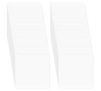 ANBOO Lot de 50 pastilles adhésives Nano transparentes - Double face - Extra fort - Réutilisables - Lavables - Pour tapis, carrelage, voiture, bricolage, bureau, sol, suspension (50)