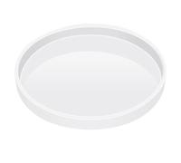 ANBOO Moule en silicone époxy de 30 cm - Grand plateau rond en silicone - Moule de table en résine époxy pour rivière café bureau horloge moule charcuterie planche à viande bricolage art décoration de
