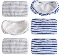 ANBOO Serpillières Remplacement pour Rowenta Clean & Steam ZR005801/RY7/RY8, Chiffons en Microfibre, Tampon à Vadrouille Reutilisable pour Nettoyer et Frotter Les Sols (6PCS)