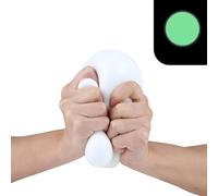 Anboor Jumbo Squishy balle anti-stress pour adultes et enfants, blanc, géant, changement de couleur dans l'obscurité, boule sensorielle à écraser pour soulager le stress, pour garçons et filles