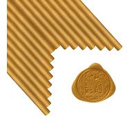 ANBOSE Bâtons de Sceau de Cire à Cacheter - 16 Pièces pour Pistolet à Colle 0,44 Pouce - Gold pour Invitations de Mariage