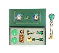 ANBOSE Lot de cachets de cire à cacheter en forme d'animal avec tête amovible en laiton, cuillère en cuivre, tampon rétro vintage renard pour cartes, lettres, invitations