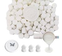 ANBOSE Perles de Scellement en Cire Octogonales - 500 Pièces pour Tampons et Fabrication de Scellements (Blanc)
