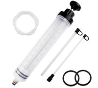 ANBOWEI Seringue a Huile 500ml, Pompe Vidange Huile Moteur, Seringue Liquide de Frein, Pompe Manuelle avec Tuyau, Injecteur Extracteur pour d'Huile de Transmission de Voiture