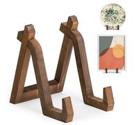 ANBOXIT Support Assiette Decorative en Bois, Porte Assiette de Table, Presentoir Cadre Photo, Petit Chevale - 20,3 cm (1 Pièce)