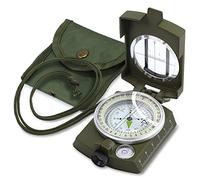 Anbte Boussole de Poche Étanche Luminescente avec Niveau à Bulle, Vert