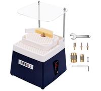 ANBULL Meuleuse à vitrail à double couche, 110 V 4 200 tr/min, kit d'outils de meuleuse portable avec embouts diamantés de 1,6 cm, 2,5 cm, 0,6 cm et 0,3 cm pour le traitement de l'art