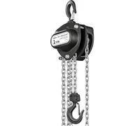 Anbull Palan à chaine, 1T, 5,8m, Palan manuel, Palan 1 tonnes, Chaîne entièrement galvanisée, Pas d'huile et pas de rouille, Poids du produit 12.5Kg