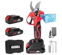 Anbull Sécateur Électrique Sans Fil 40MM, 500W Moteur Sans Charbon avec 2× Batteries 2000mAh & LED, Sécateur à Batterie Compatible Makita 18V pour Jardin, Branches, Arbres Fruitiers