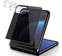 Anbzsign Lot de 2 protections d'écran de confidentialité pour Motorola Razr 40 Ultra (2023) - Protection d'objectif d'appareil photo - Anti-espion - Dureté 9H - Verre trempé