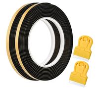 Ancable 3,3 m de ruban d’étanchéité pour plaque de cuisson avec petit grattoir, lot de 2 rubans de montage de 7 mm x 2 mm pour plaque vitrocéramique