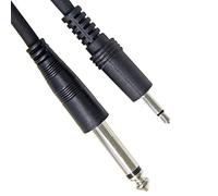 Ancable Câble Audio 1/8 à 1/4 TS 3.3ft, Noir, Mâle à Mâle, 6.35 millimètres à 3.5 millimètres, Compatible avec Écouteur, Smartphone, Ordinateur, Haut-parleur, Amplificateur