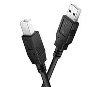 Ancable Câble MIDI USB B 2 m pour instruments, compatible avec piano, contrôleur midi, clavier midi, enregistrement d'interface audio, microphone USB et plus encore