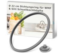 Ancable Joint d'étanchéité et signal de cuisson pour autocuiseur WMF, 22 cm, pièces de rechange en silicone, compatible avec l'autocuiseur WMF & Silit 3L-8,5L (6068559990 6093109502)