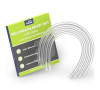 Ancable Kit de tuyaux à lait pour machines à café Jura - 4 tuyaux à lait (38 cm) et 8 raccords - Compatibilité avec les machines à café automatiques Jura Impressa et Giga Series