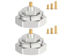 Ancable Lot de 2 adaptateurs de radiateur M30 x 1,0 vers M30 x 1,5 - Adaptateur de tête thermostatique pour valves Oventrop, thermostat Smart Home, vanne de chauffage, vanne de radiateur, filetage fin