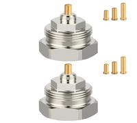 Ancable Lot de 2 adaptateurs de radiateur M30 x 1,0 vers M30 x 1,5 pour valves Oventrop 1011445 - Robinet thermostatique à filetage fin pour thermostat/vanne de chauffage