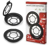 Ancable Lot de 2 dosettes de café rechargeables - Pour machines à café Senseo - Variétés de café au choix - Pour les amateurs de café - Compatible avec Philips Senseo HD7800-HD7892