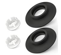 Ancable Lot de 2 joints de valve de chasse compatibles avec réservoir de toilette Ideal Standard avec joint et clip pour vannes de chasse d'eau Ideal Standard Armitage Shanks SV01967 - Noir