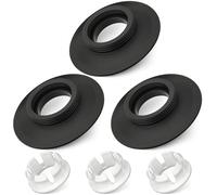 Ancable Lot de 3 joints de valve de chasse compatibles avec réservoir de toilette Ideal Standard avec joint et clip pour vannes de chasse d'eau Ideal Standard Armitage Shanks SV01967 - Noir