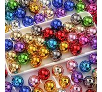 ANCADN Lot de 100 grosses perles colorées UV de 20 mm pour la fabrication de bijoux, bracelets, colliers, loisirs créatifs (couleur UV)